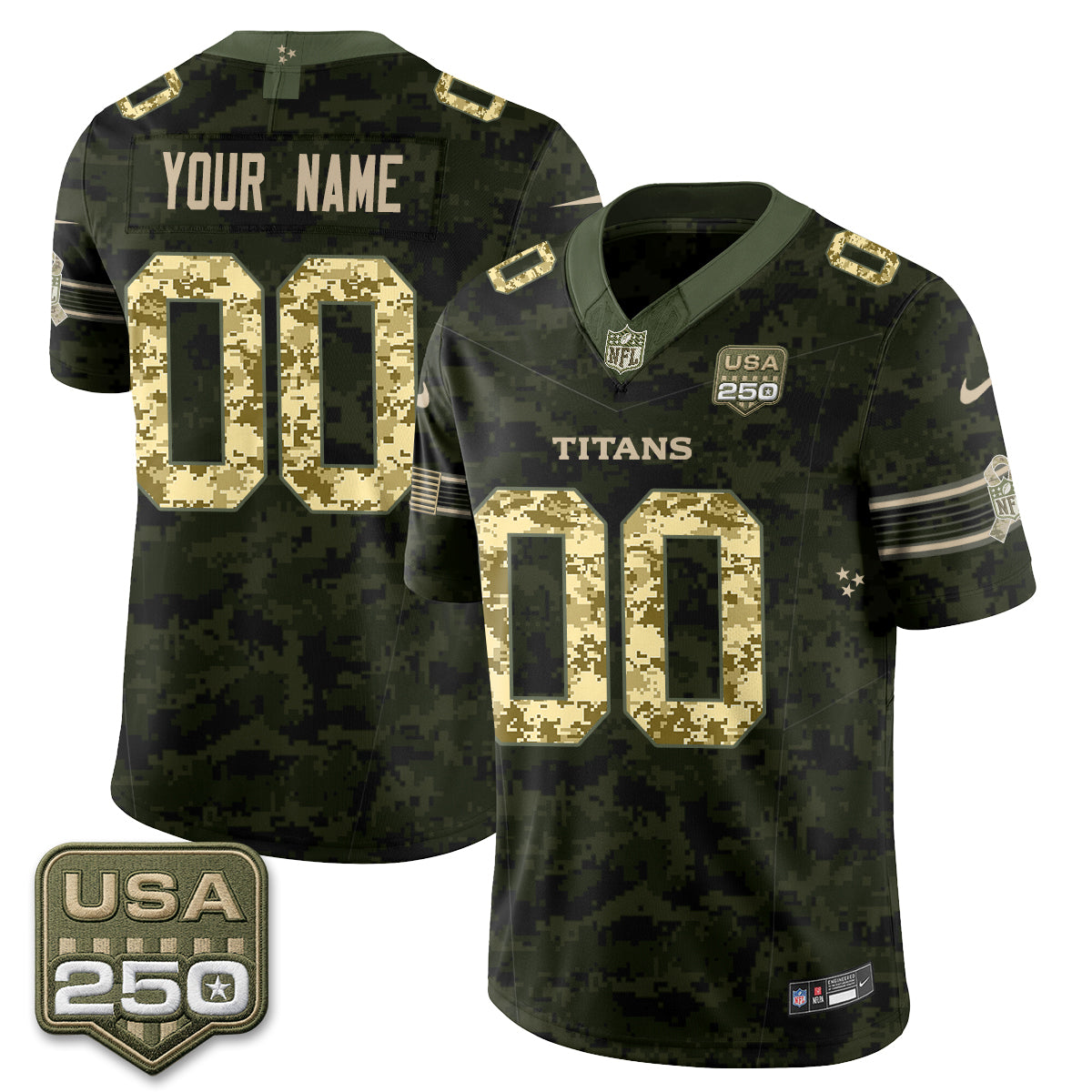 TEN 2026 Salute to Service Edition Vapor Custom  Jersey - Stitched