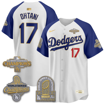 Los Angeles Dodgers 2026 NL West Champs Gold Vapor Jersey- Stitched