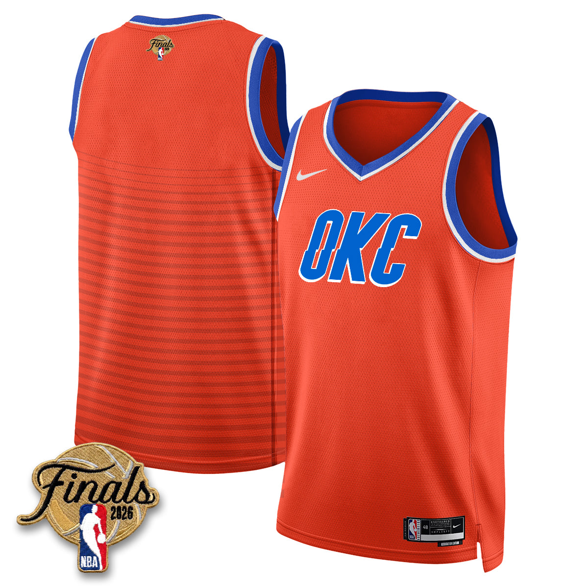 OKC 2026 NBA Western Conference Champions Vapor Jersey V2- Stitched
