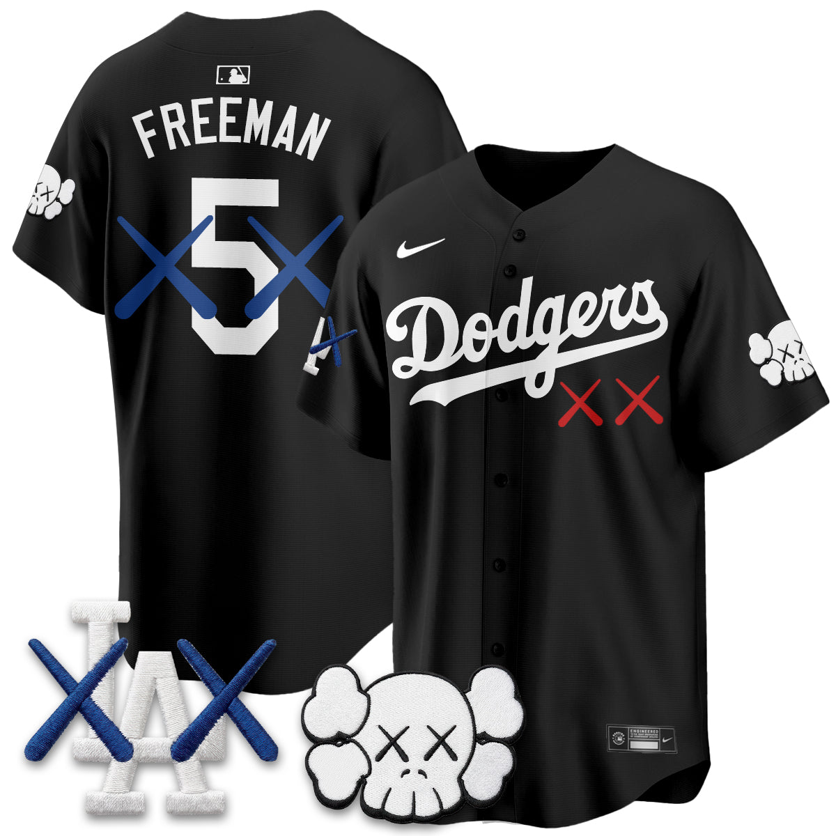 Los Angeles Dodgers x KAWS Edition Vapor Jersey - Stitched