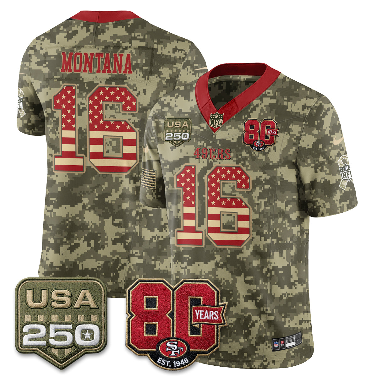 SF 2026 Salute to Service Edition Vapor Jersey - Stitched