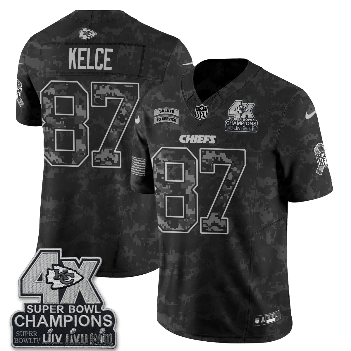 KC 2026 Salute to Service Vapor Jersey V2- Stitched