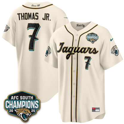 Jacksonville Jaguars 2026 Rivalries Baseball Vapor Jersey - Stitched