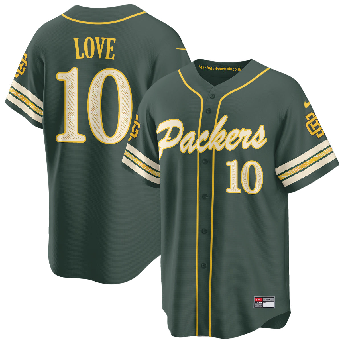 Green Bay Packers 2026 Rivalries Baseball Vapor Jersey - Stitched