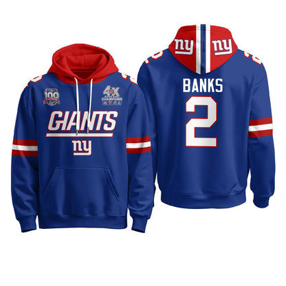 NYG 4X Champs S.Bowl Fleece Hoodie - Printed