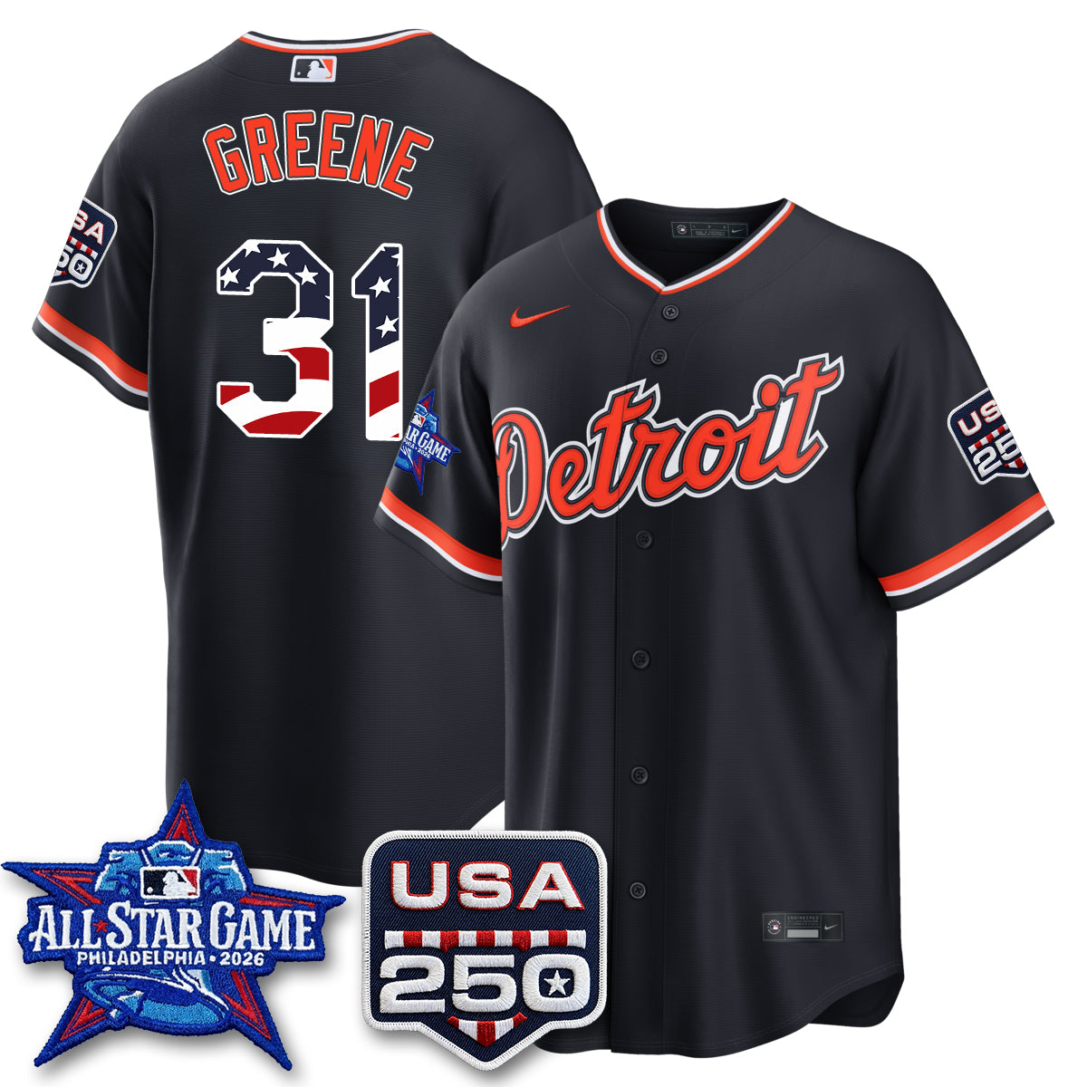 Detroit Tigers 2026 All Star Edition Vapor Jersey - Stitched