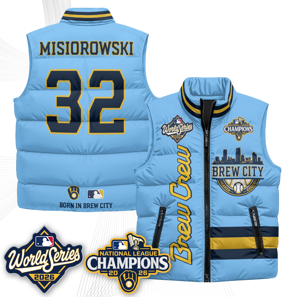 MIL 2026 NL Champions Puffer Vest - Printed