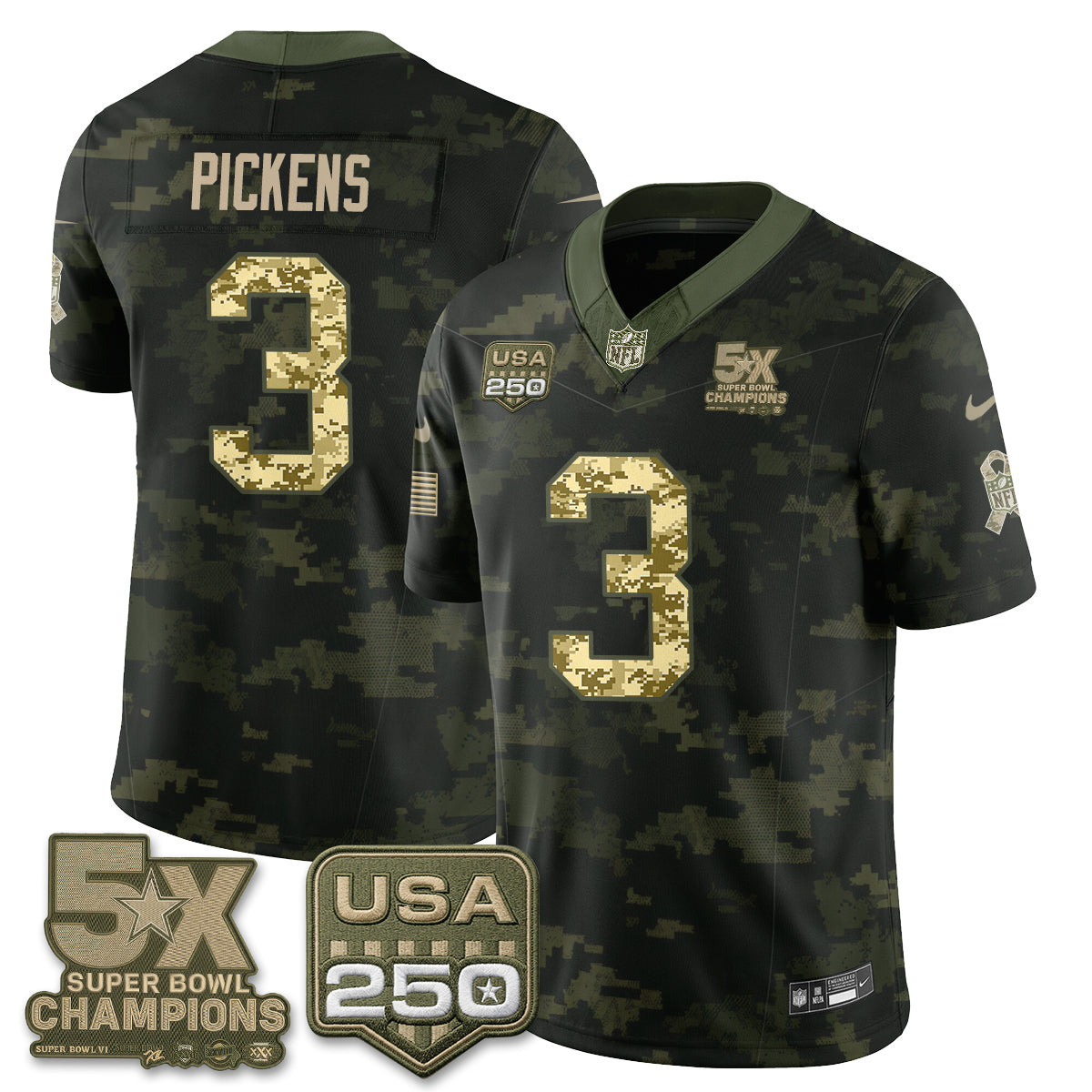 Dallas Cowboys 2026 Salute to Service Edition Vapor Jersey V2- Stitched