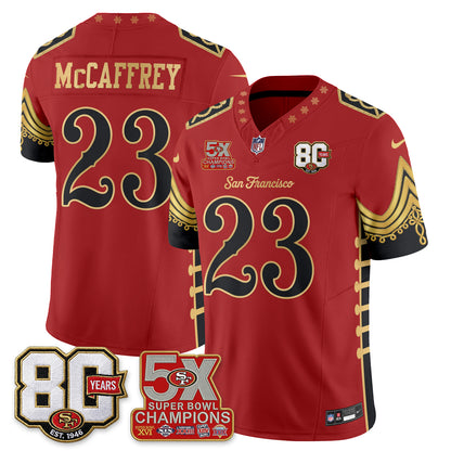 San Francisco 49ers Xmas Nutcracker Edition Vapor Jersey - Stitched