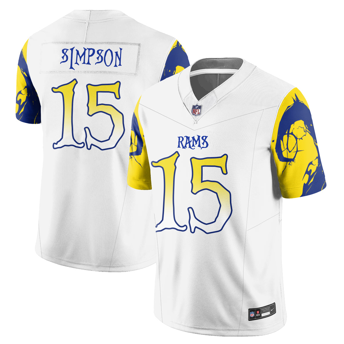 Los Angeles Rams x Nightmare Edition Vapor Jersey - Stitched
