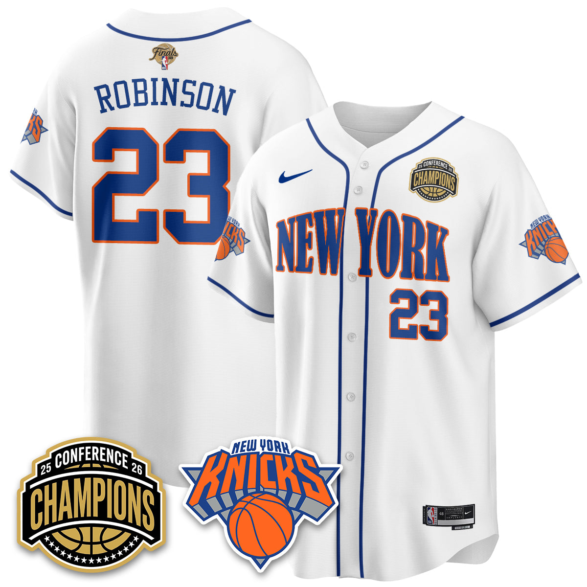 New York Knicks 2026 NBA Finals Vapor City Edition Jersey V2- Stitched