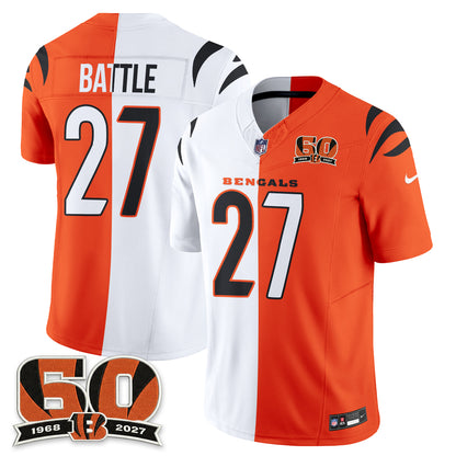 Cincinnati Bengals Split Edition Vapor Jersey - Stitched