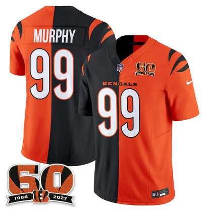Cincinnati Bengals Split Edition Vapor Jersey - Stitched