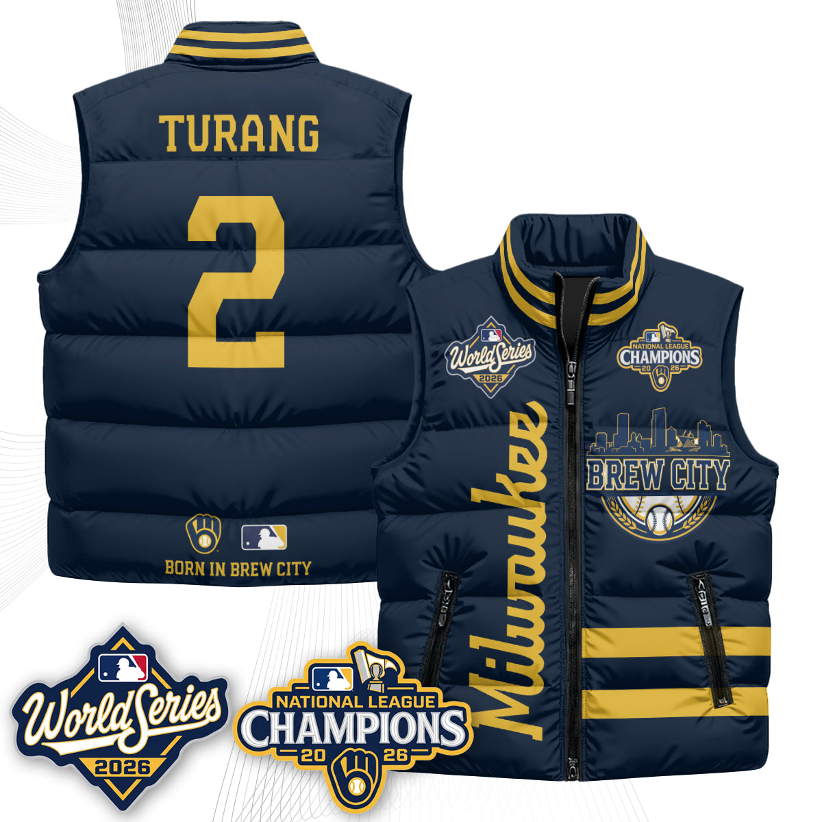 MIL 2026 NL Champions Puffer Vest - Printed