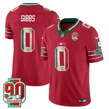 Detroit Lions Mexico Edition Vapor Jersey - Stitched