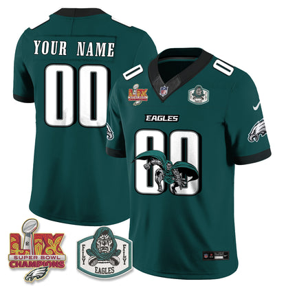 Philadelphia Eagles x Green Cape Villain Edition Vapor Custom Jersey - Stitched