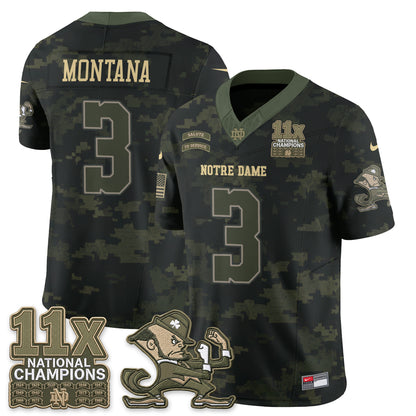 ND 2026 Salute to Service Vapor Jersey - Stitched