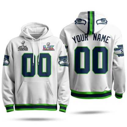 SEA S.Bowl Champs Custom Fleece Hoodie - Printed
