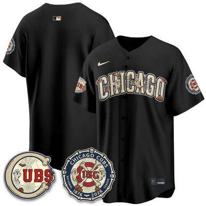 Chicago Cubs Halloween 2026 Vapor Limited Jersey - Stitched