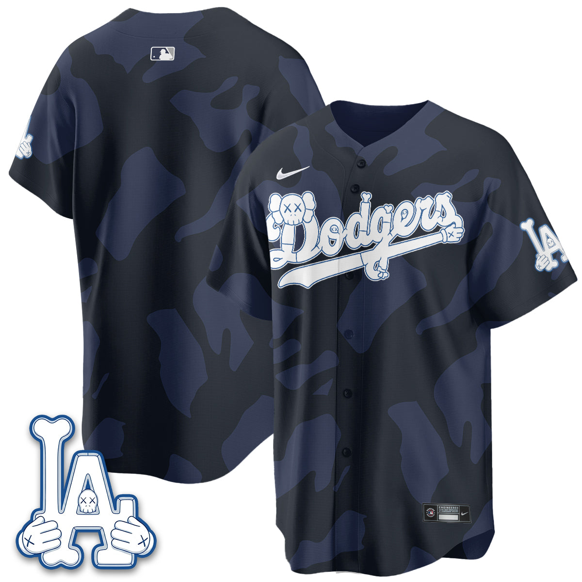 Los Angeles Dodgers x KAWS Edition Vapor Jersey V2- Stitched