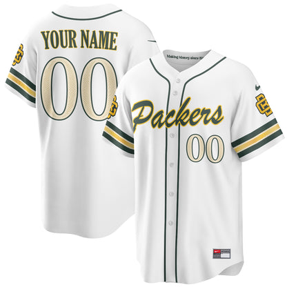 Green Bay Packers 2026 Rivalries Baseball Vapor Custom Jersey - Stitched