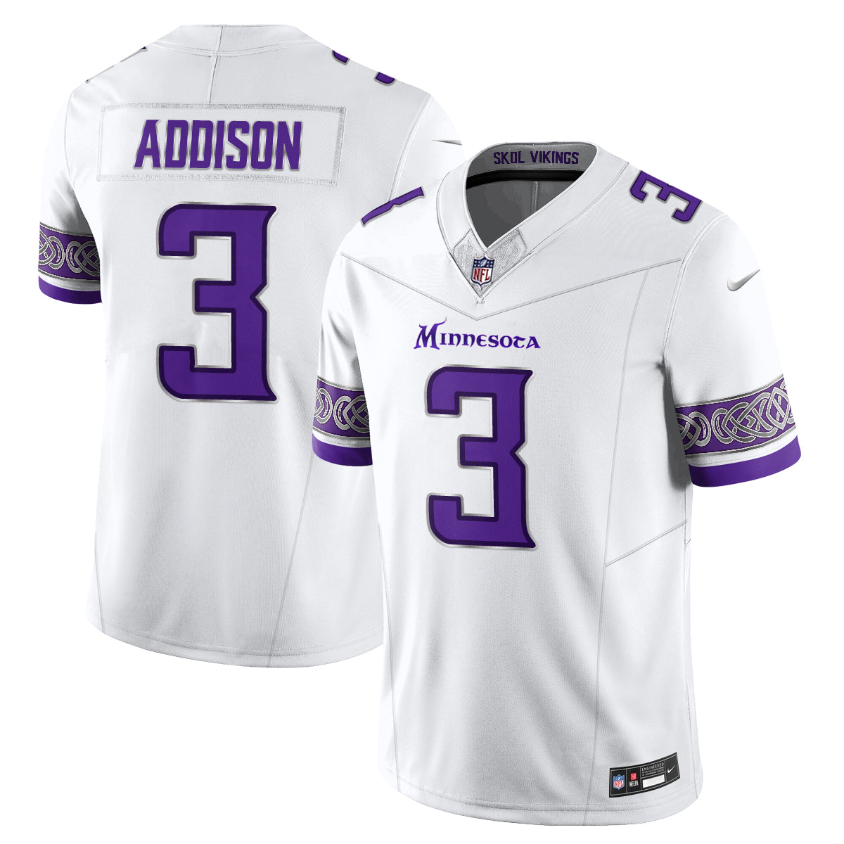 Minnesota Vikings Fangear Edition Vapor Jersey - Stitched