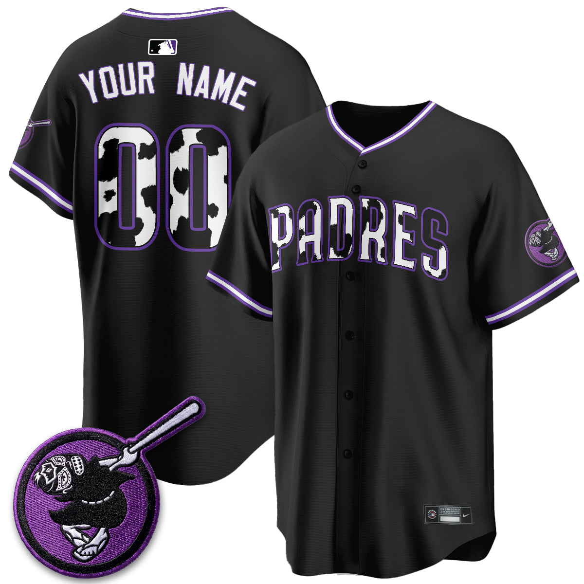 San Diego Padres x King of the Luchadores Vapor Custom Jersey - Stitched
