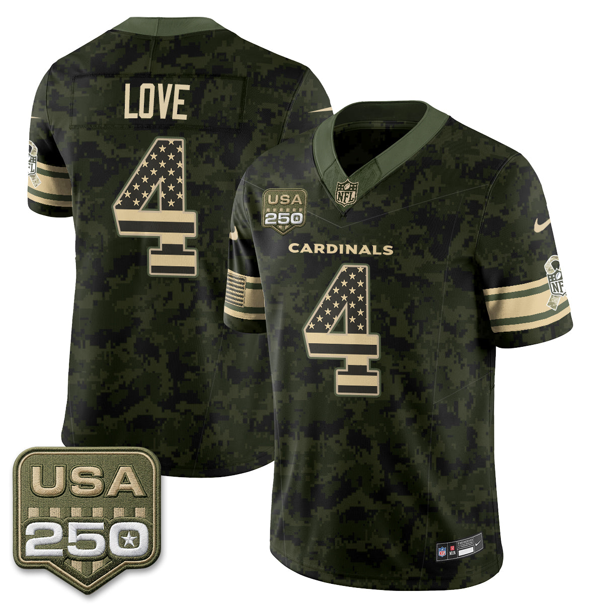 Arizona Cardinals 2026 Salute to Service Vapor Jersey - Stitched
