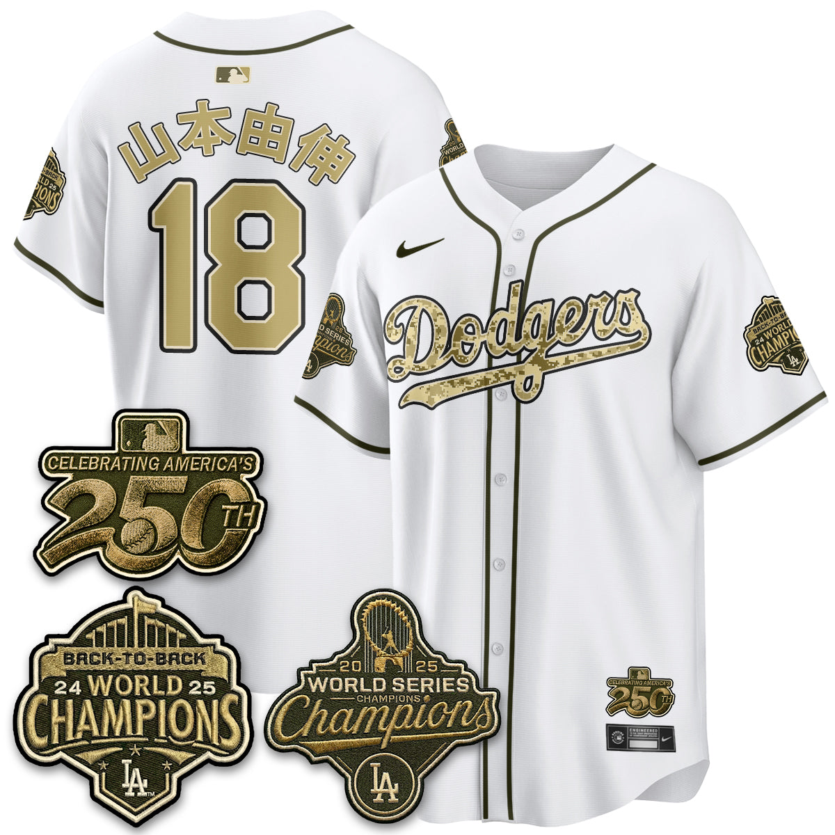 LAD Military Appreciation Game Day Jersey -All Stitched