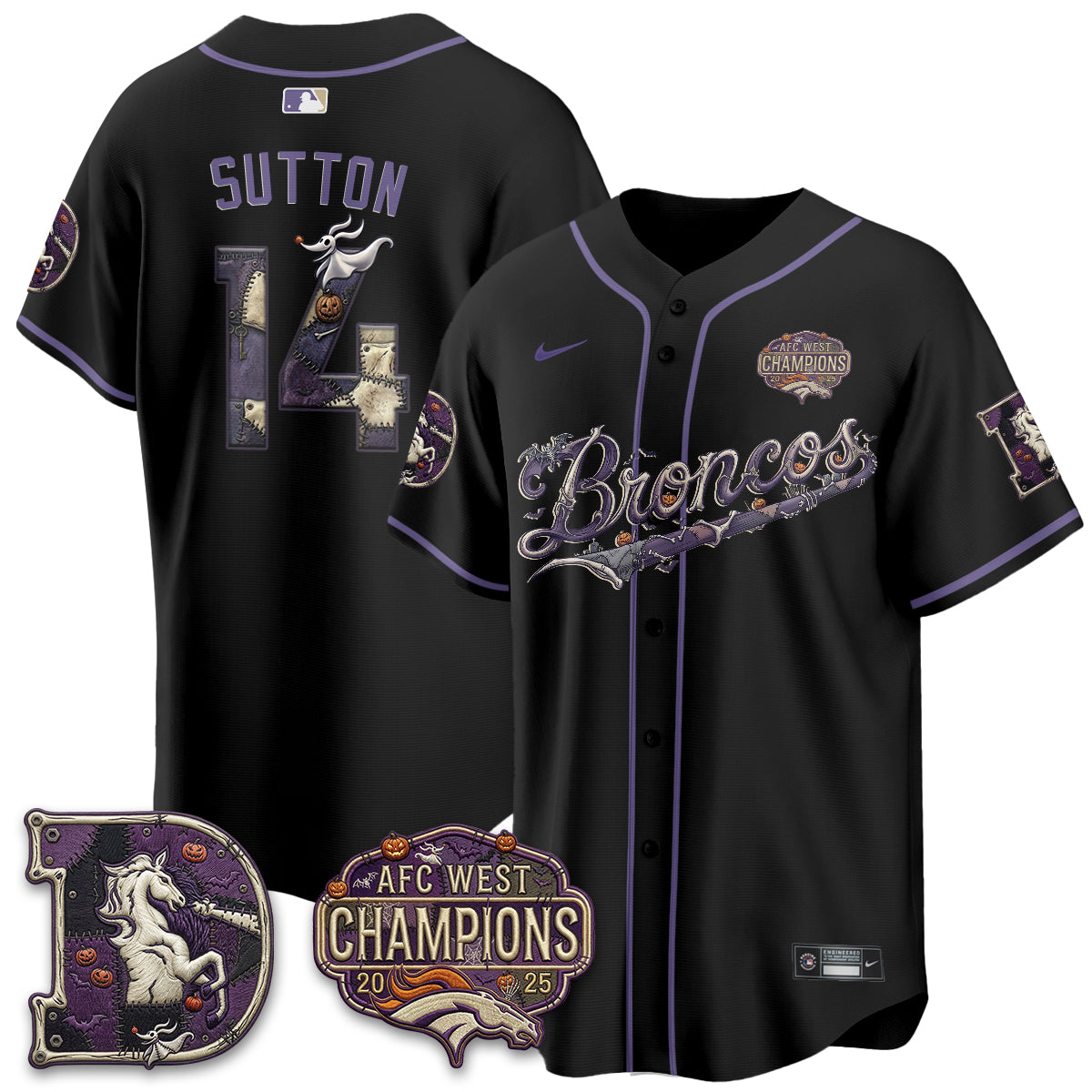 DEN 2026 Nightmare Edition Vapor Baseball Jersey - Stitched