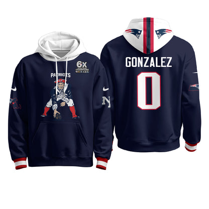 New England Patriots Minuteman Edition Hoodie - Stitched