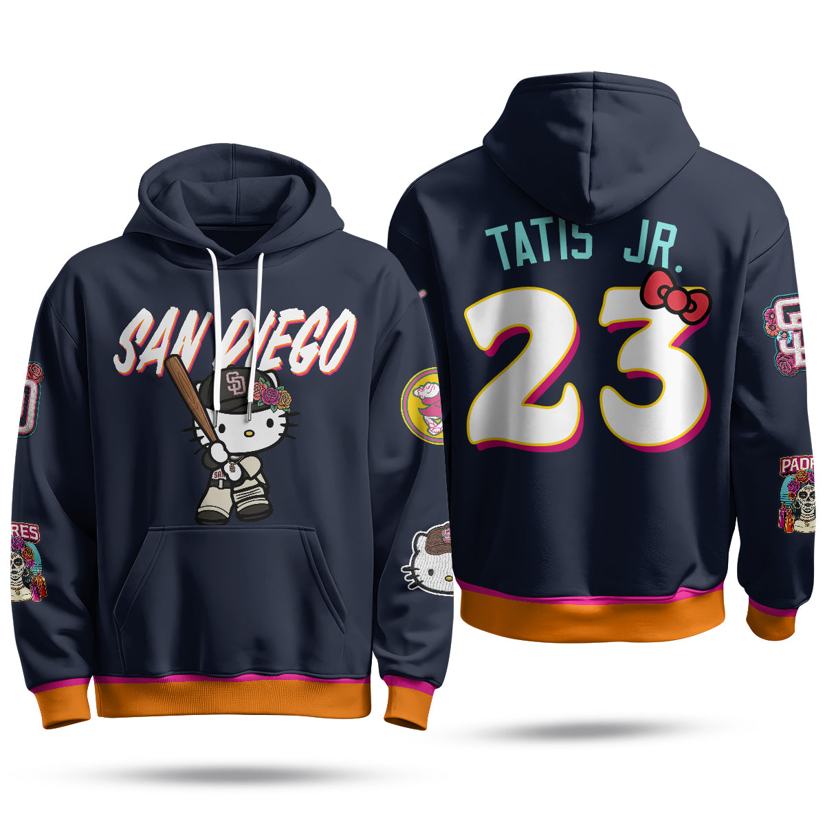 San Diego Padres x Meow KT Hoodie - Stitched