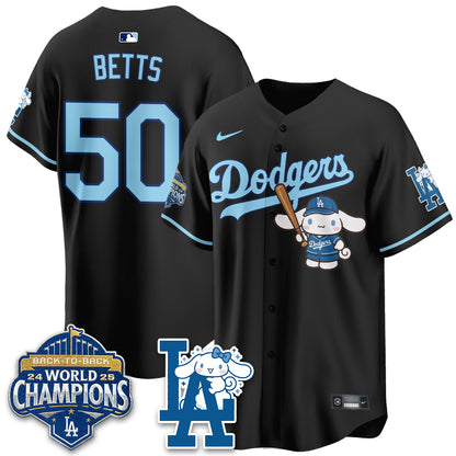 Los Angeles Dodgers Cinnamoroll Edition Vapor Jersey - Stitched