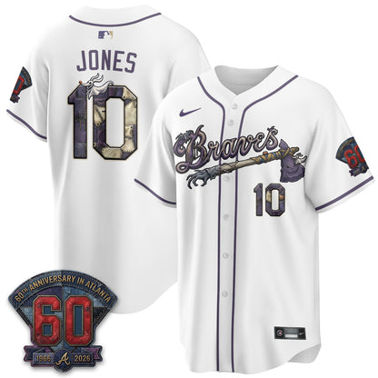 Atlanta Braves Nightmare Edition Vapor Jersey - Stitched