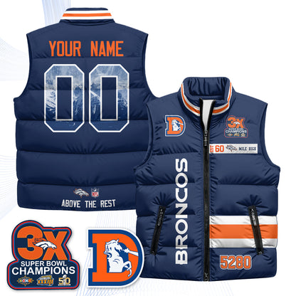 DEN "Mile High" Custom Puffer Vest - Printed