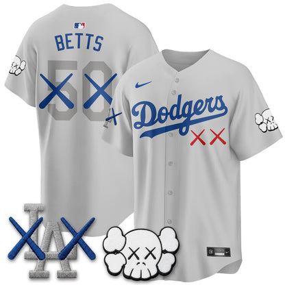 Los Angeles Dodgers x KAWS Edition Vapor Jersey - Stitched