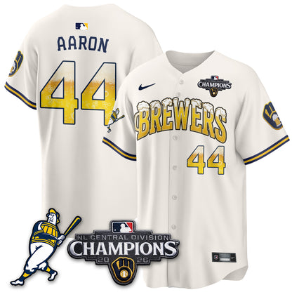 Milwaukee Brewers 2026 NL Division Champs Vapor Jersey V2- Stitched