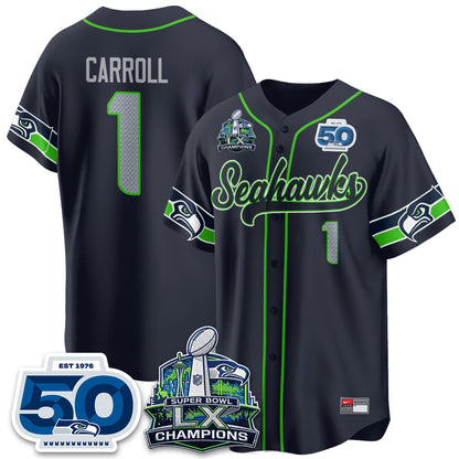 SEA SB LX Champs Vapor Baseball Jersey - Stitch