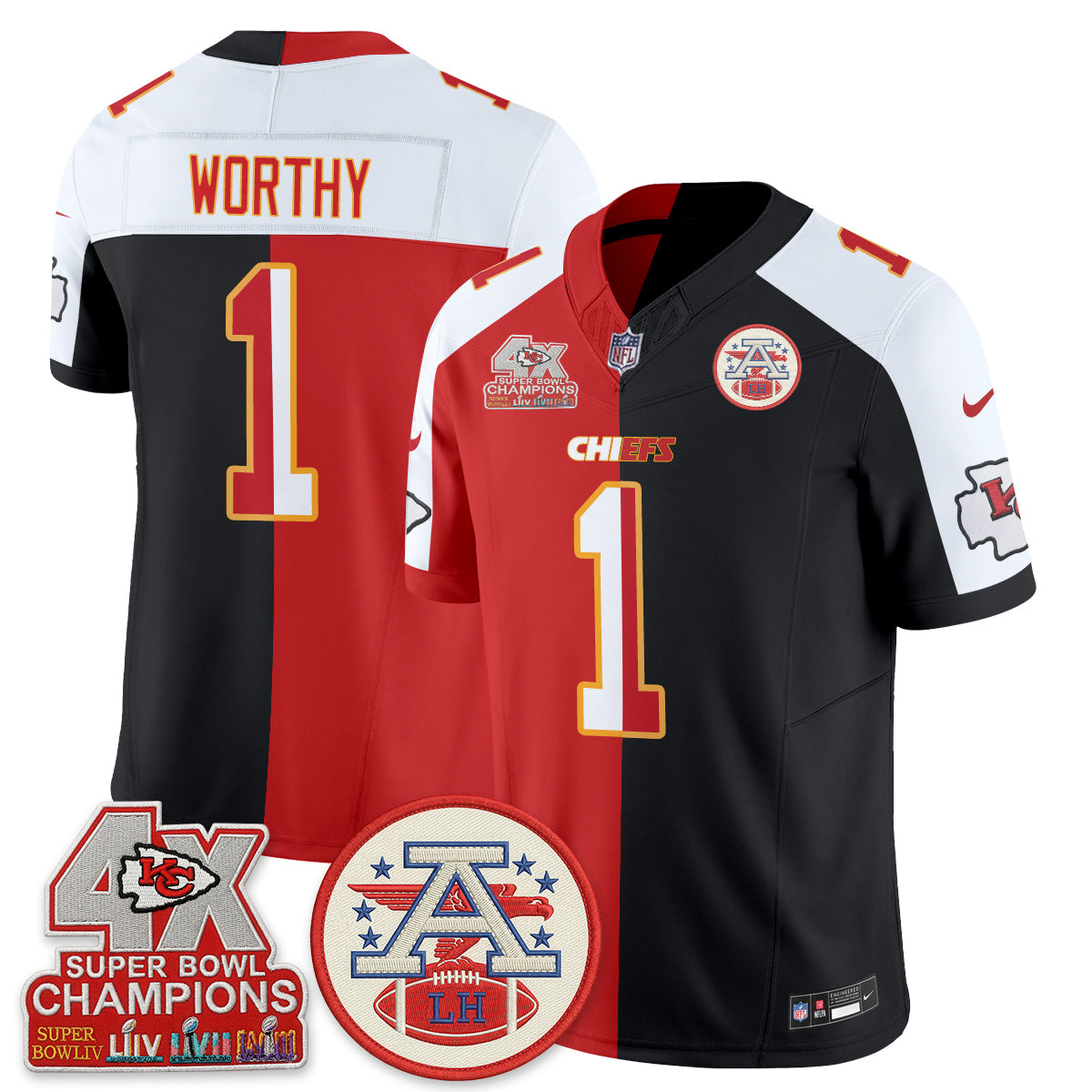 KC Split Edition Vapor Jersey - Stitched