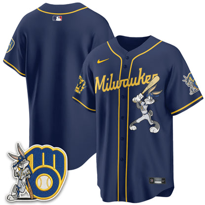 Milwaukee Brewers Bunny Edition Vapor Jersey - Stitched N1