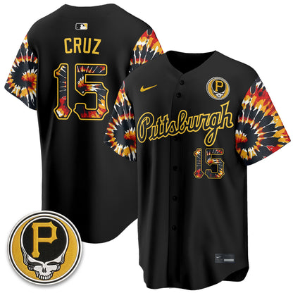 Pittsburgh Pirates x Grateful Dead Vapor Limited Jersey - Stitched