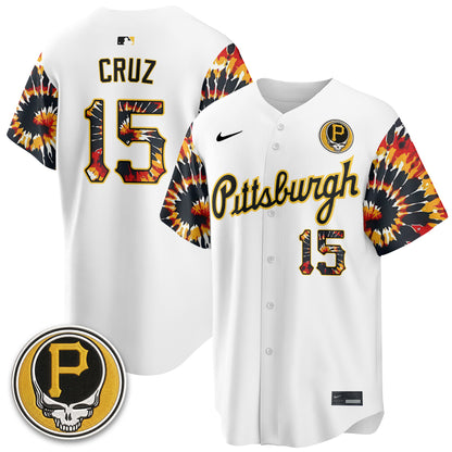 Pittsburgh Pirates x Grateful Dead Vapor Limited Jersey - Stitched
