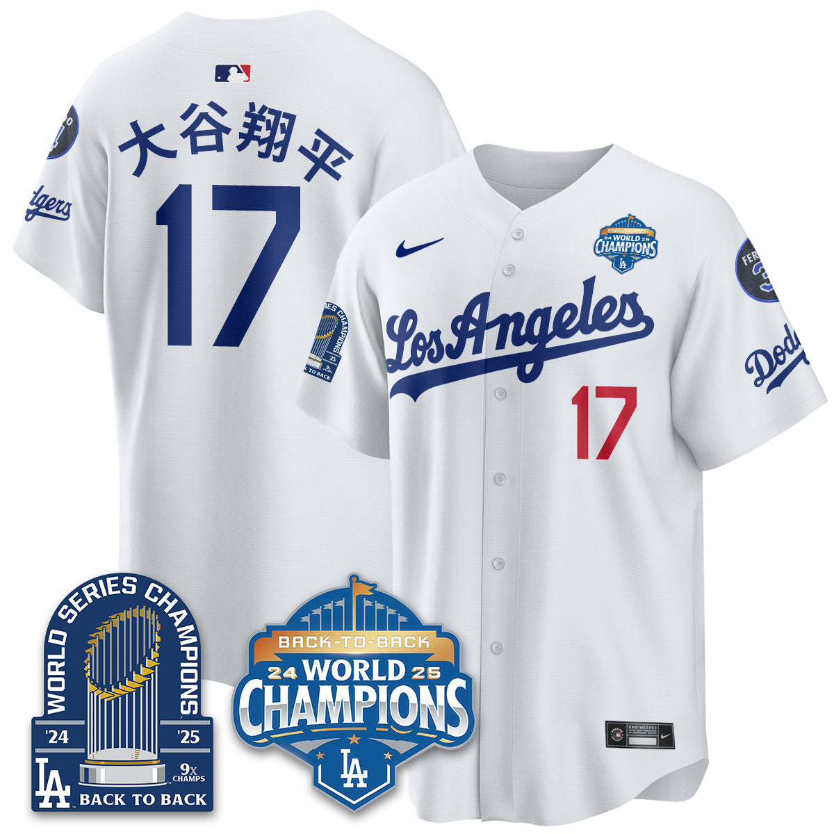 LAD Alternate  Vapor Limited Jersey - 9x Champs - All Stitched