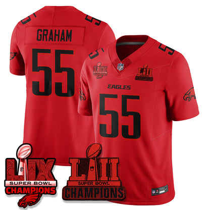 Philadelphia Eagles Dark Side Edition Vapor Jersey - Stitched