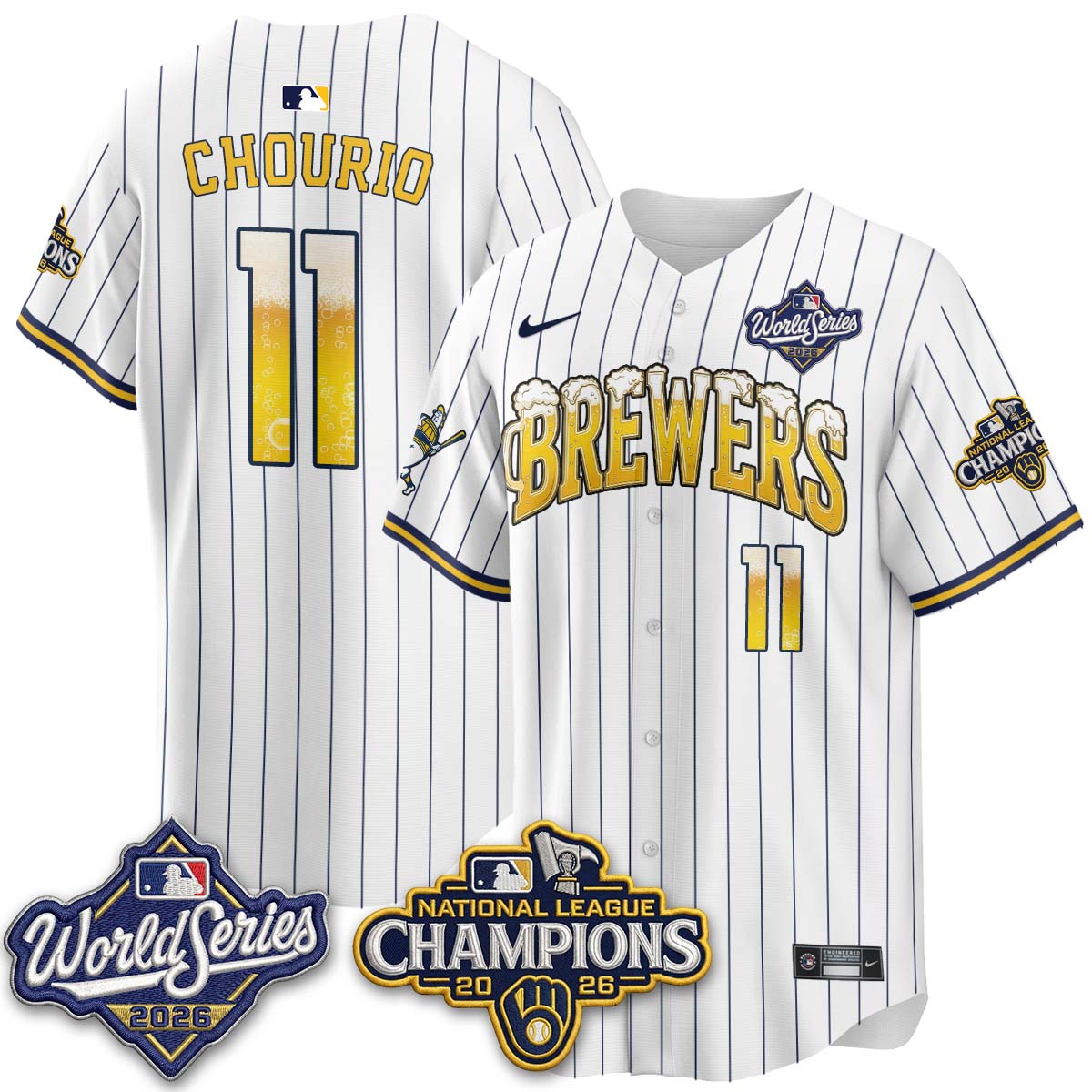 MIL "Pitcher & Pint" 2026 NL Champions Vapor Jersey - Stitched