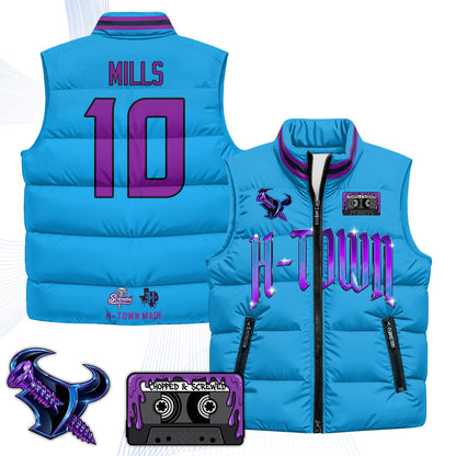 HOU "Screwcity" Puffer Vest - Printed