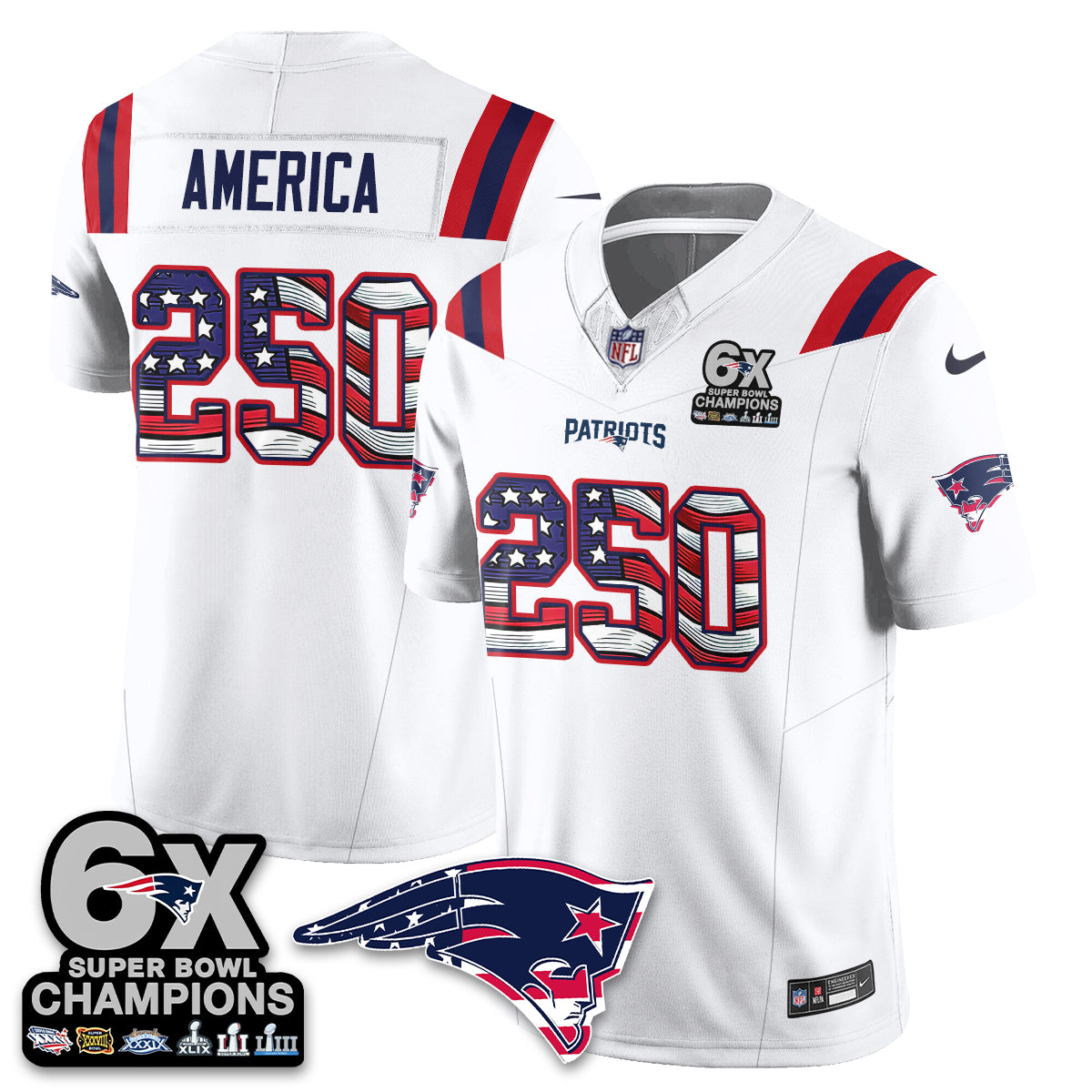 NE America Edition Vapor Jersey V2- Stitched