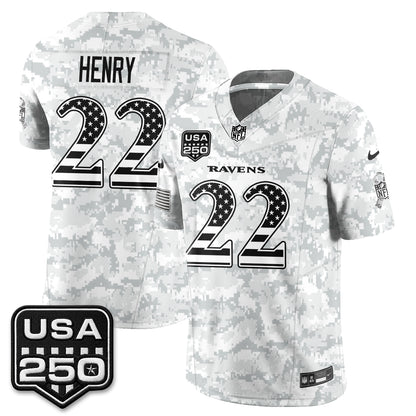Baltimore Ravens 2026 Salute to Service Vapor Jersey - Stitched
