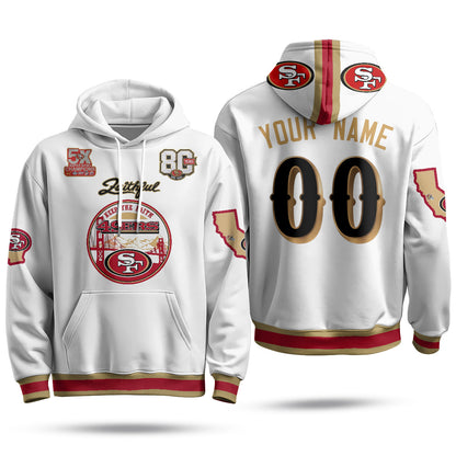 SF Faithful to The Bay Custom Fleece Hoodie - Printed