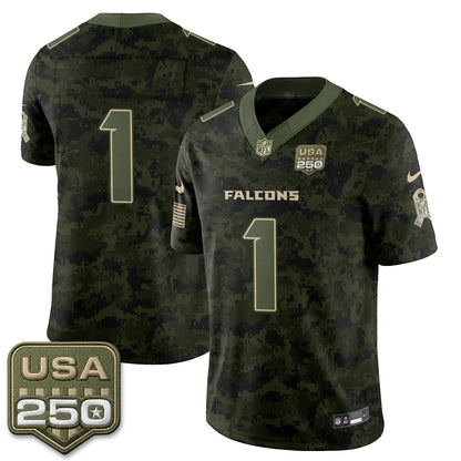 Atlanta Falcons 2026 Salute to Service Vapor Jersey - Stitched